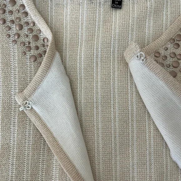 Ming Wang Cream Cardigan Sweater - Picture 8 of 8